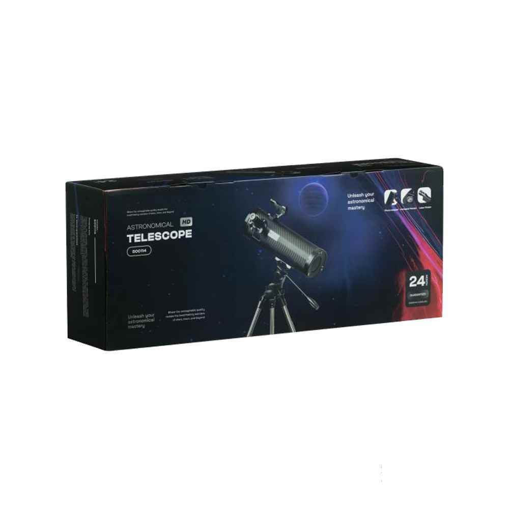 تلسکوپ بازتابی دارای هلدر عکاسی موبایل و ریموت بلوتوثی کدgalaxy500114 زیتازaz